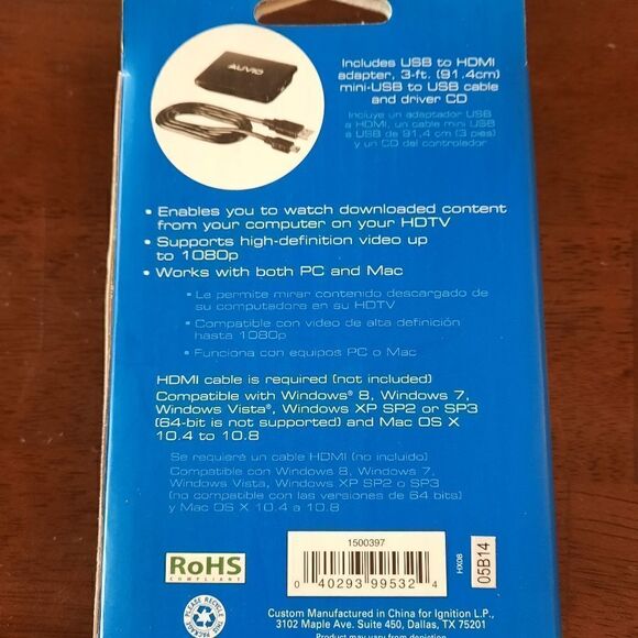 NEW USB  HDMI Adapter and Driver - Picture 4 of 7